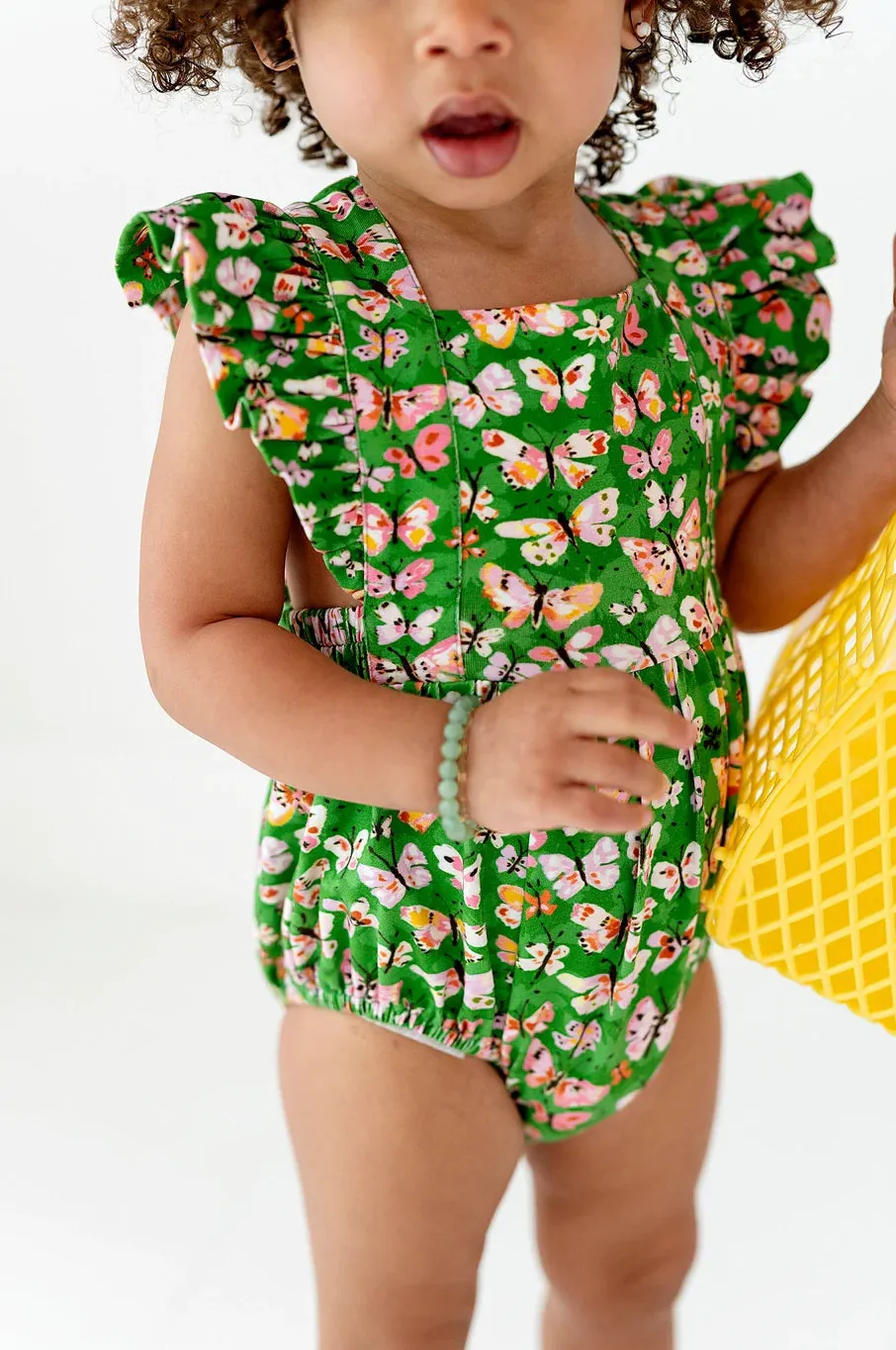 Emmy Romper in Bold Butterfly 